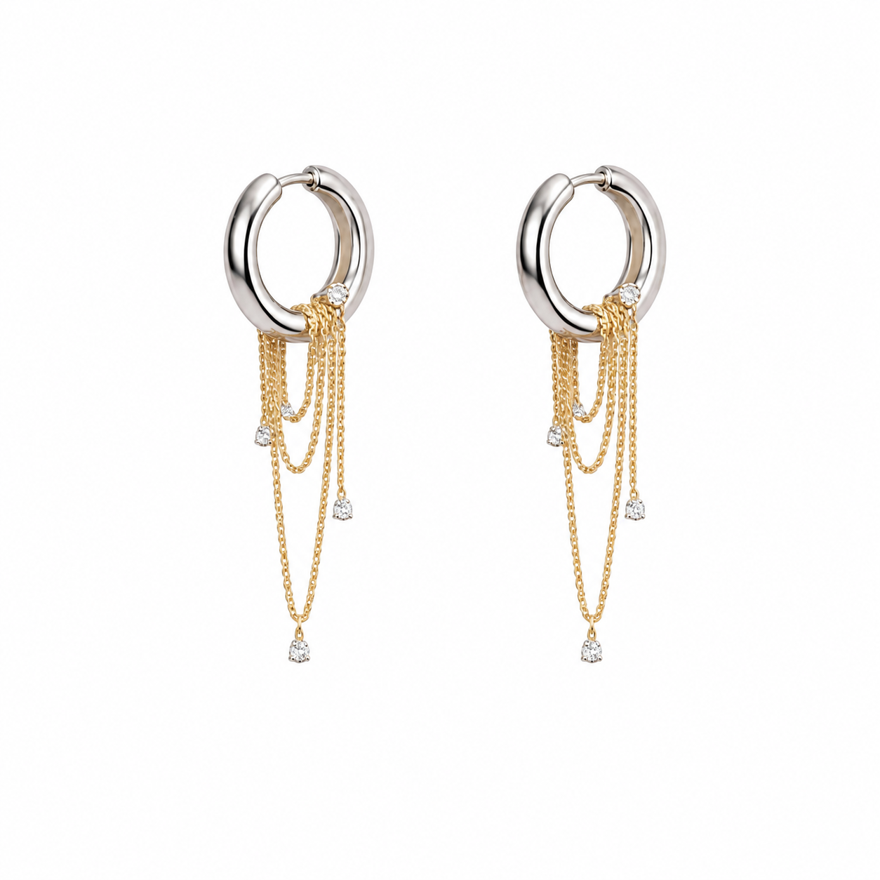 Waterfall chain hoops