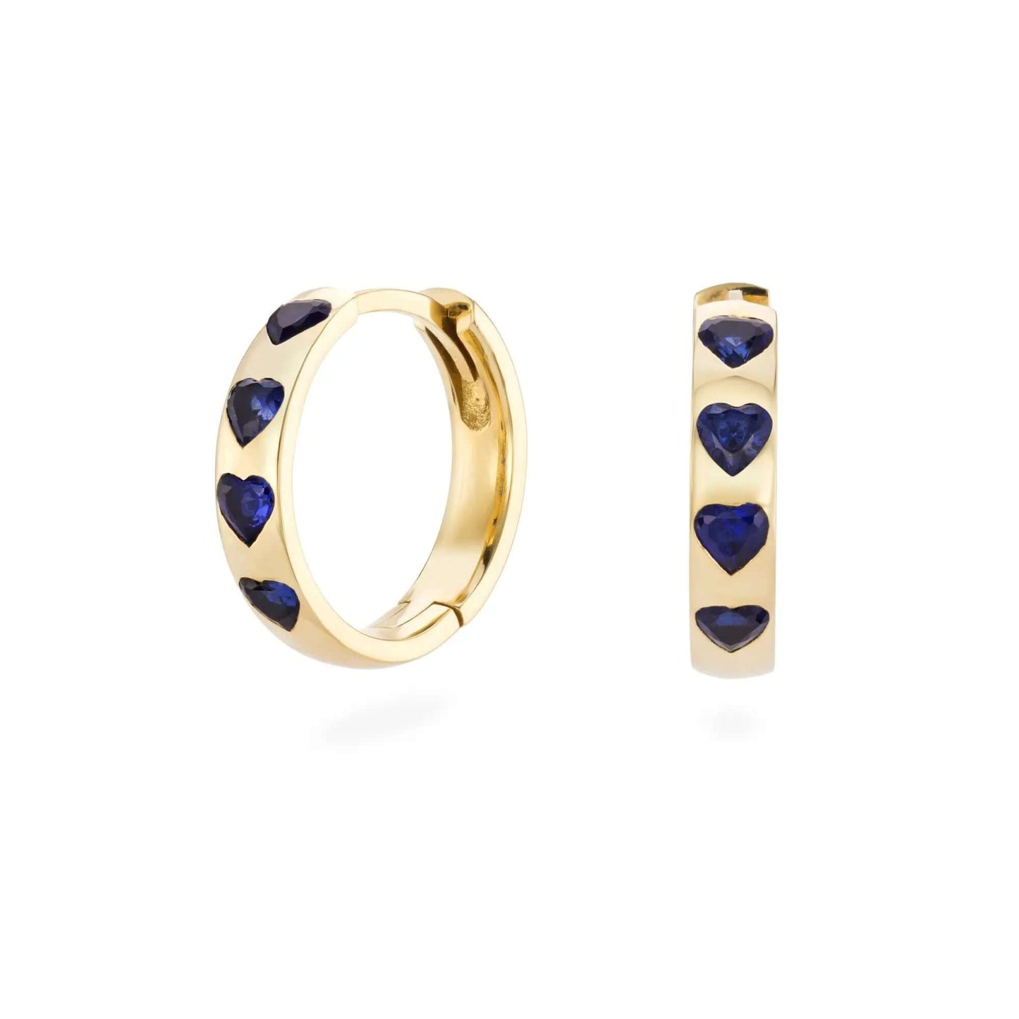 Blue Heart Earrings | LunaFlo London