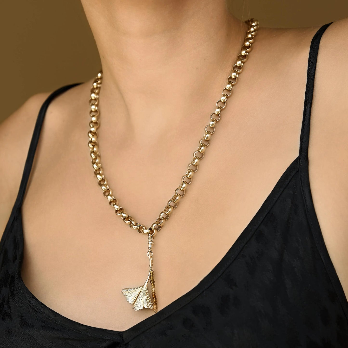 Ginkgo Leaf Charm | LunaFlo London