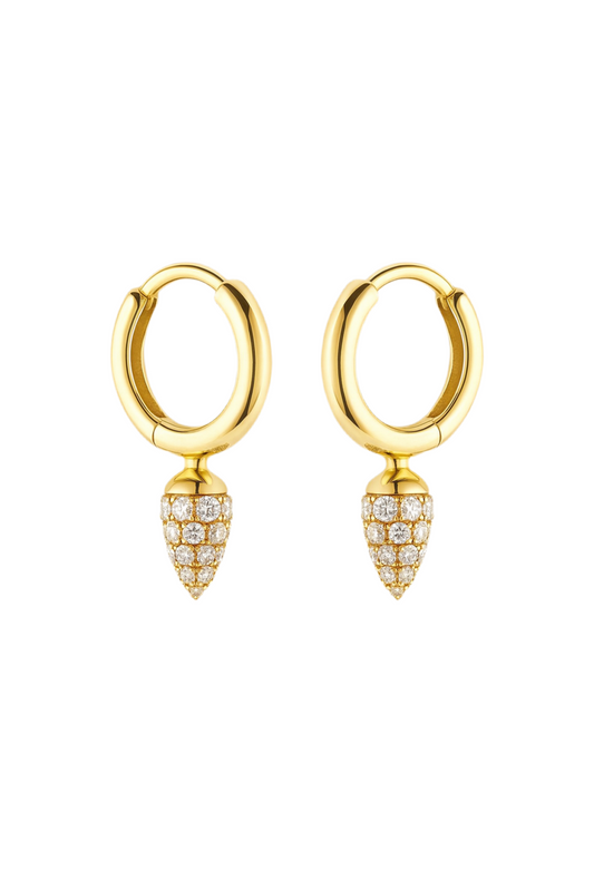 Golden Acorn Earrings