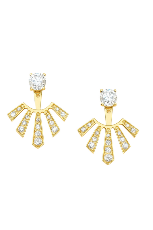 Ray of Light Diamond Ear Jackets
