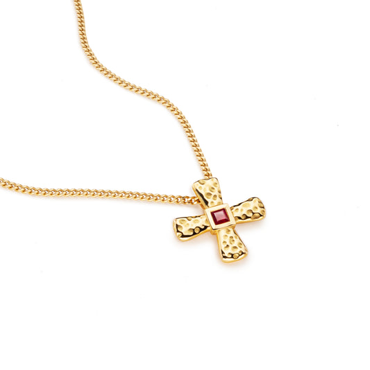 Equal Sided Cross Necklace