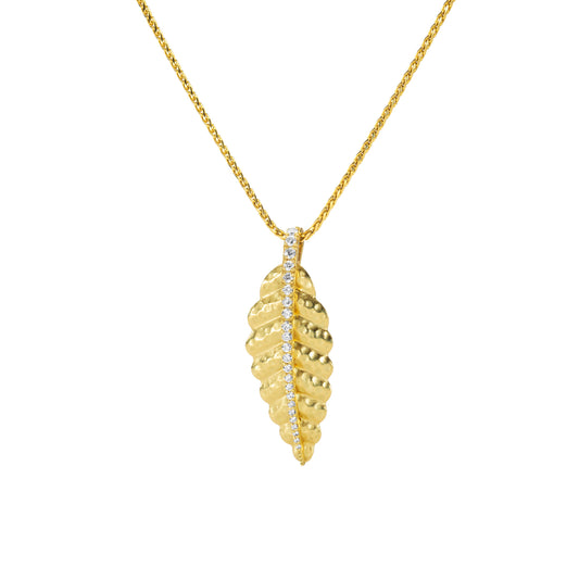Golden Leaf Necklace | LunaFlo London