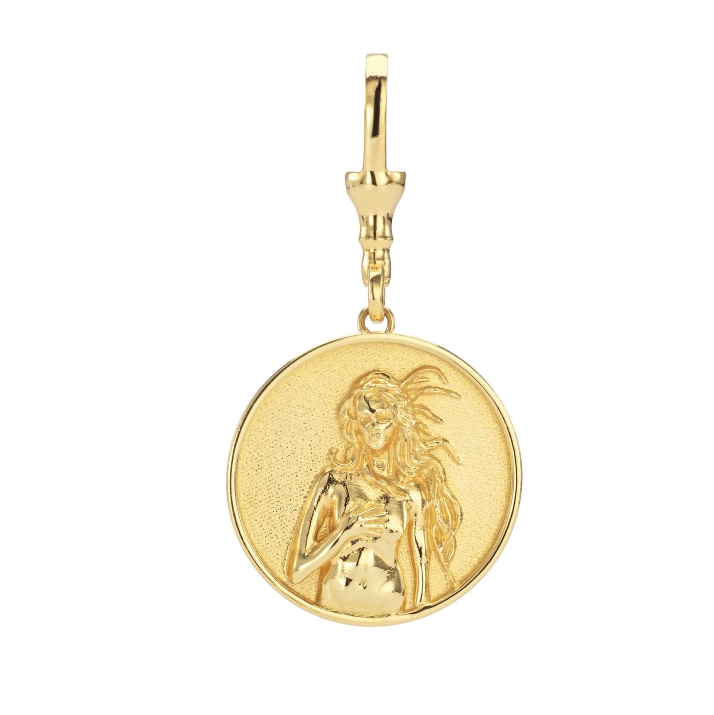 Aphrodite coin charm