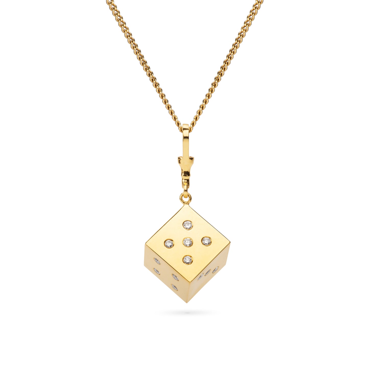 Golden Dice Charm