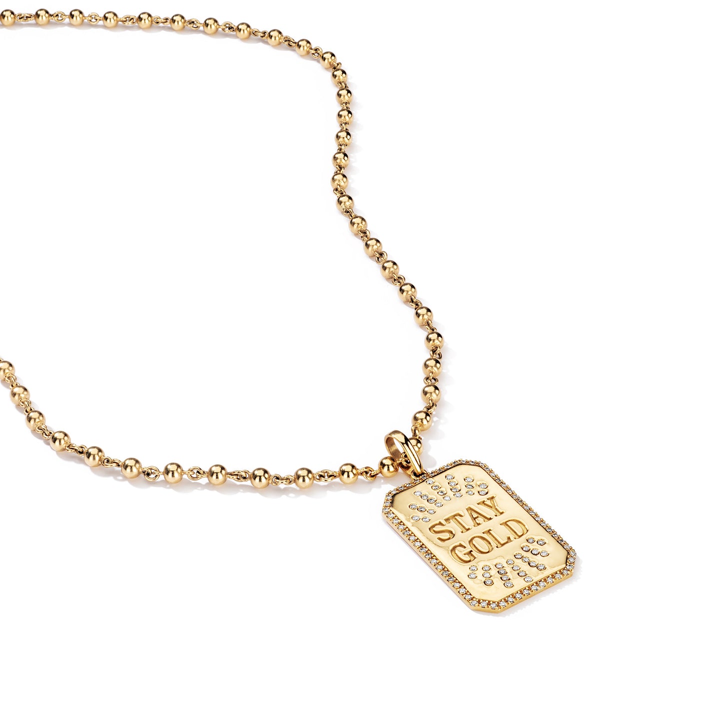 Golden Tag Necklace