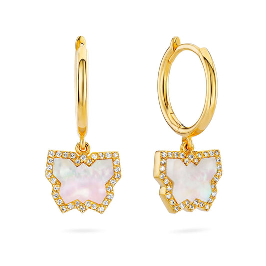 Diamond Butterfly Earrings | LunaFlo London