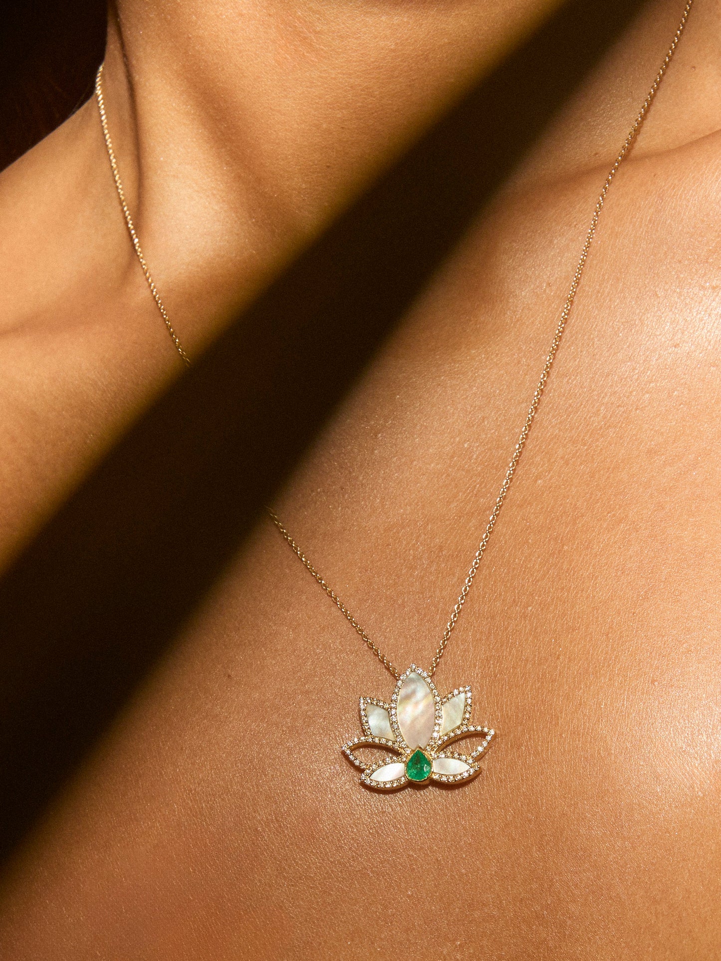 White Lotus Necklace