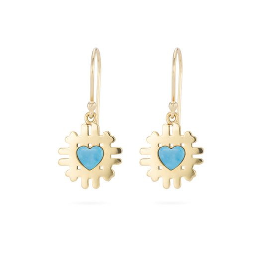 Native Heart Earrings | LunaFlo London