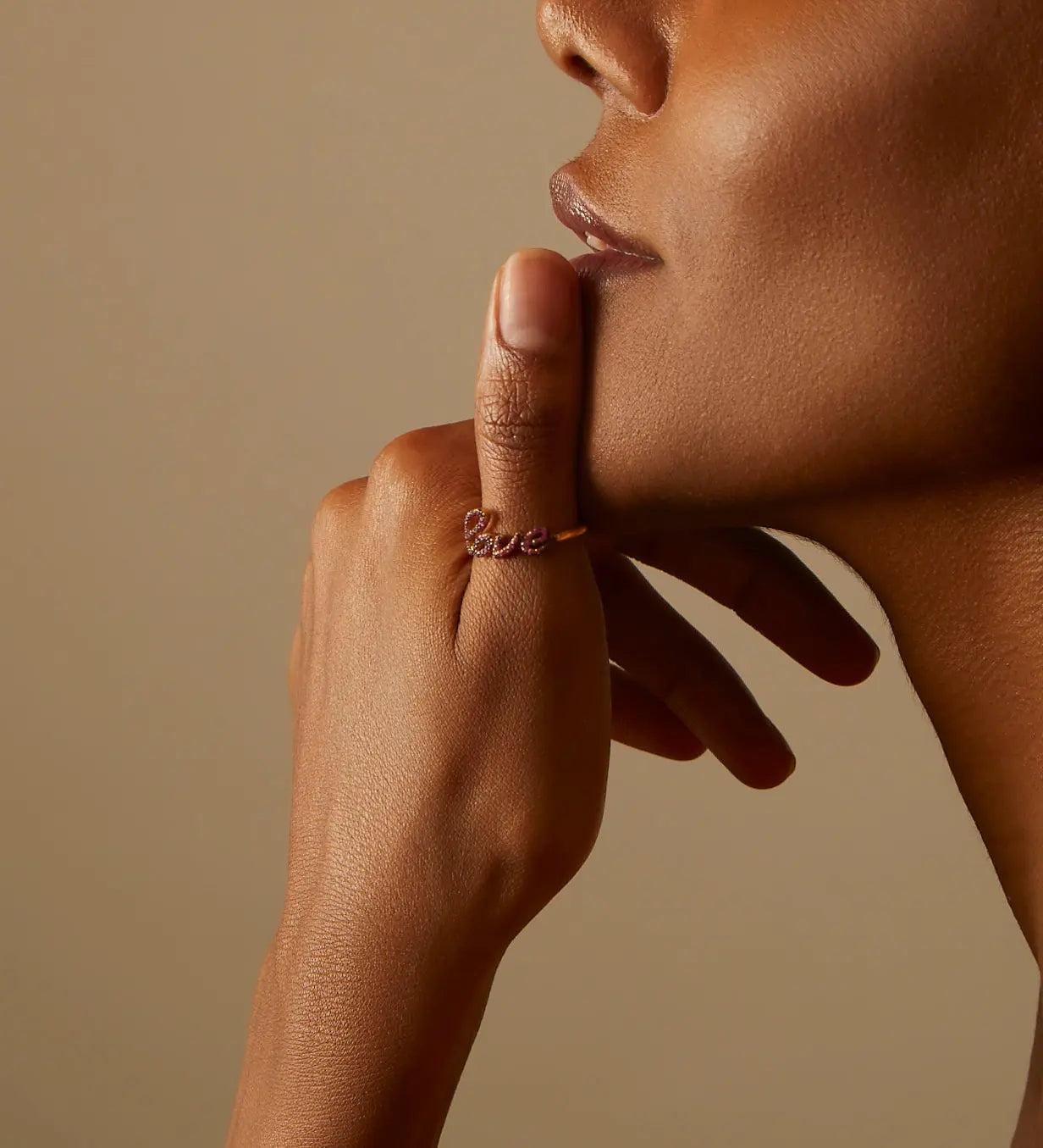 Love Is A Four Letter Word Ring | LunaFlo London