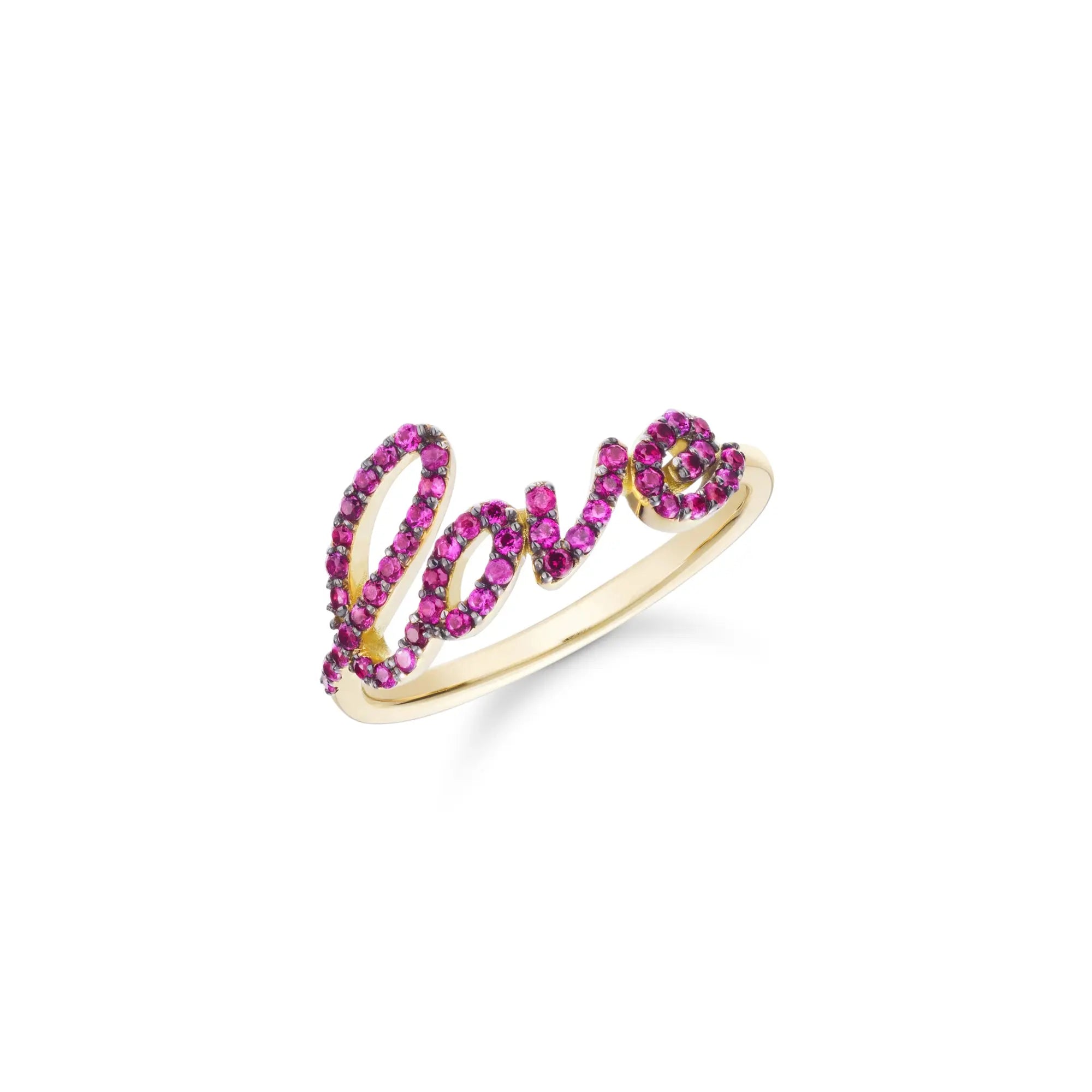 18K Gold & Ruby Love Ring | The White Lotus Collection Jewellery