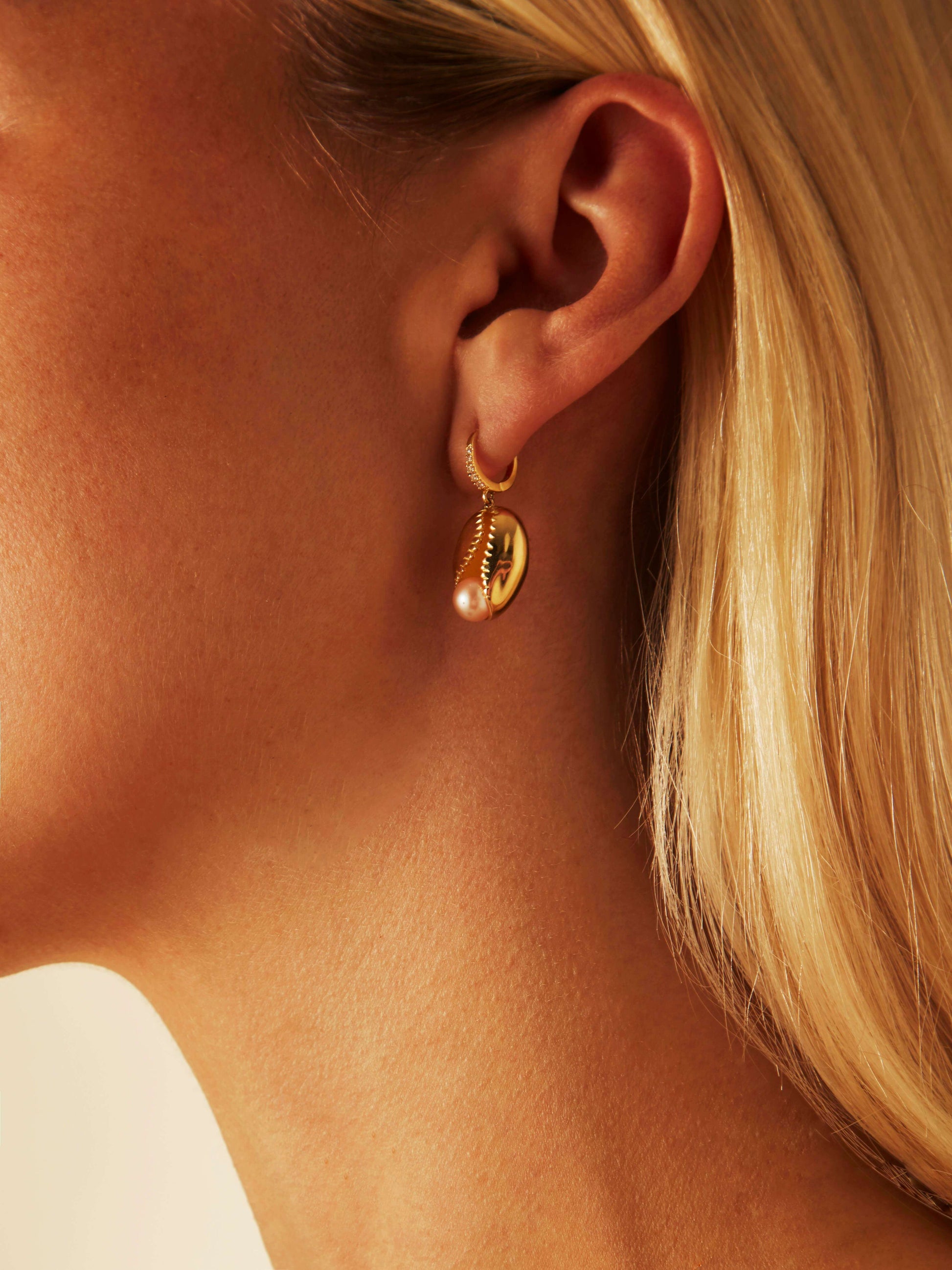 Cowrie Shell Drop Earrings | LunaFlo London